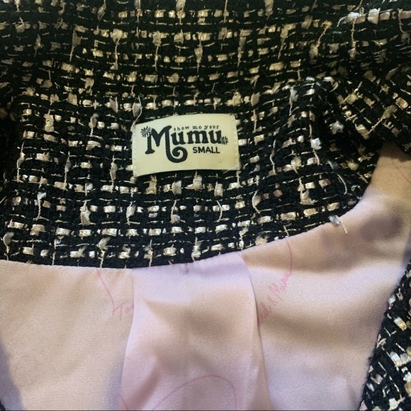 Show Me Your Mumu Cher Jacket in Dazzling Tweed sz S - Picture 4 of 5